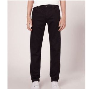 rag & bone fit 2 slim button fly jeans black sz 30